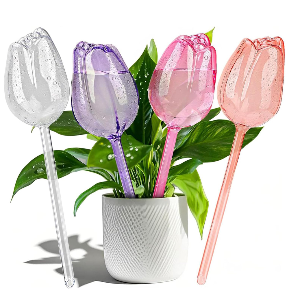 Self Watering Insert - 2/4 adet Lale Şeklinde Kendinden Sulanan