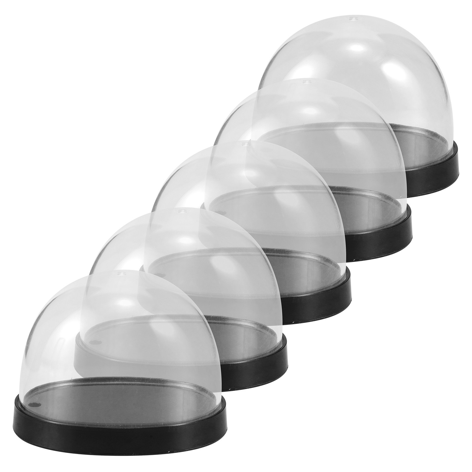 Plastic Dome Clear - 5 Set Cam Kubbe Şeffaf Plastik