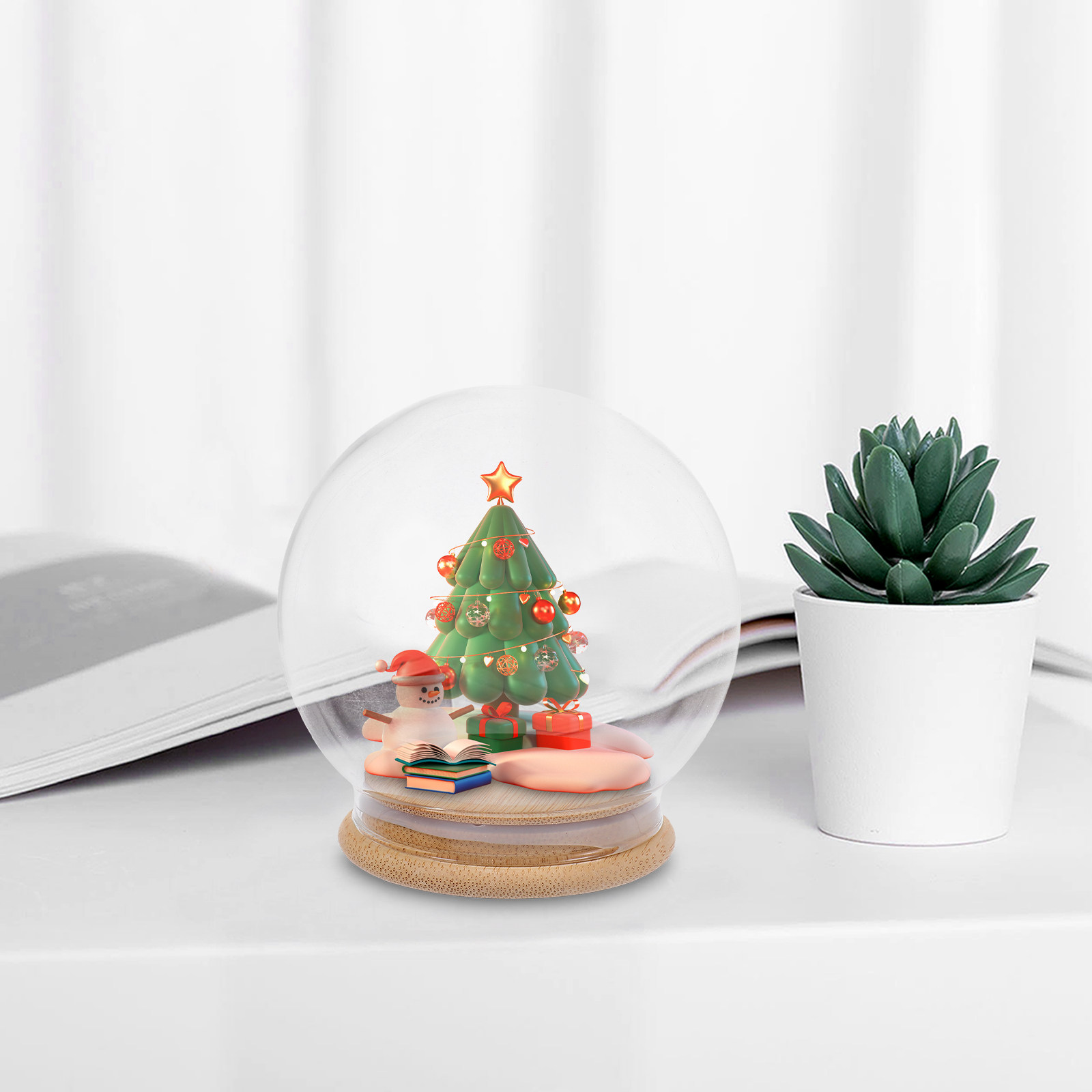 Cam Kubbe Sonsuz Çiçek Sergile - Plastic Dome Clear incelemesi ve fiyatı